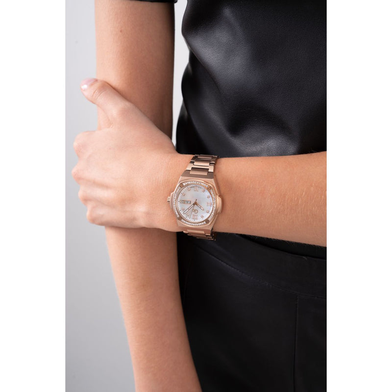 Gc Sport Chic White Round Dial Quartz Women Watch - Guess Collection Watch Gc