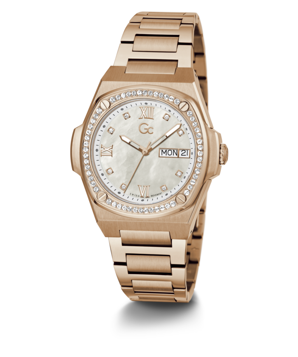 Gc Sport Chic Rose gold Round Dial Quartz Women Watch - Guess Collection