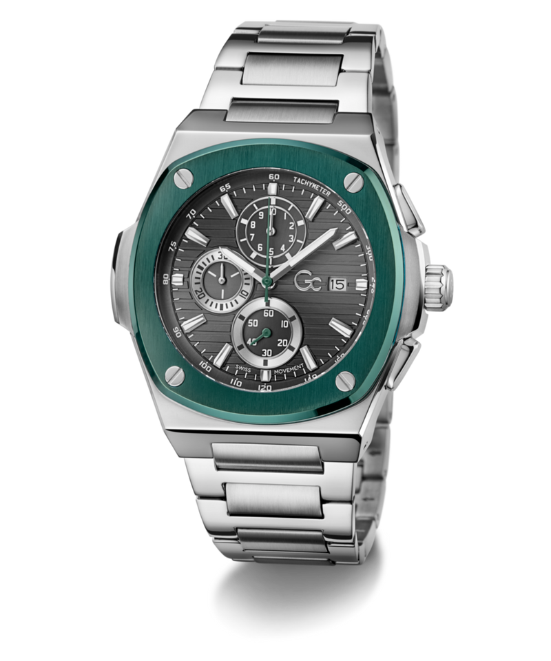 Gc Collection Coussin Grey Square Dial Quartz Analog Men Watch - Guess Collection Watch Gc