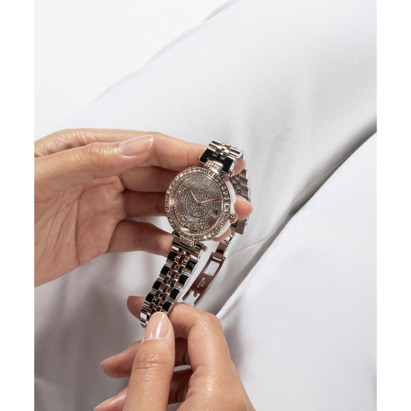 Gc Sport Chic Silver Round Dial Quartz Women Watch - Guess Collection Watch Gc