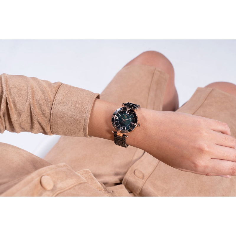 Gc Sport Chic Black Round Dial Quartz Analog Women Watch - Guess Collection Watch Gc