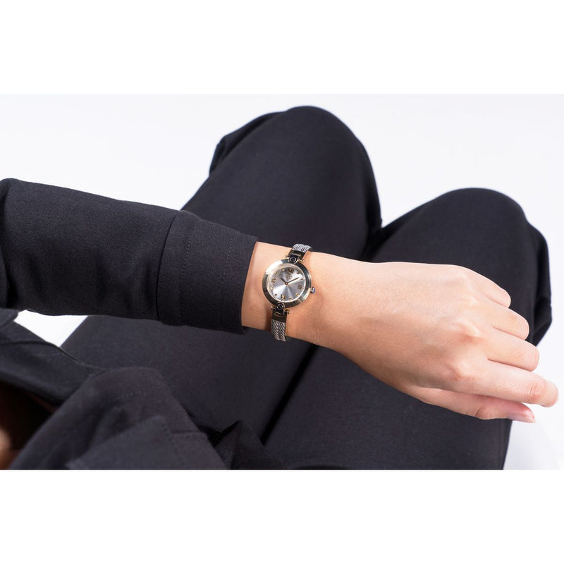Gc Sport Chic Silver Round Dial Quartz Analog Women Watch - Guess Collection Watch Gc