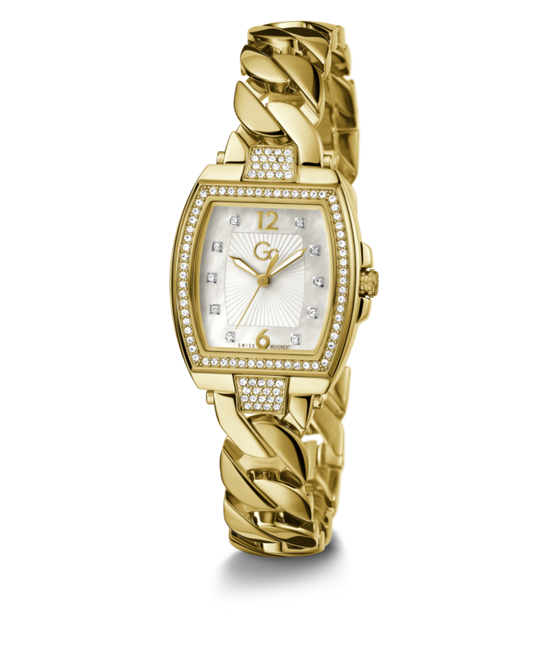 Gc Sport Chic White Tonneau Dial Quartz Analog Women Watch - Guess Collection Watch Gc