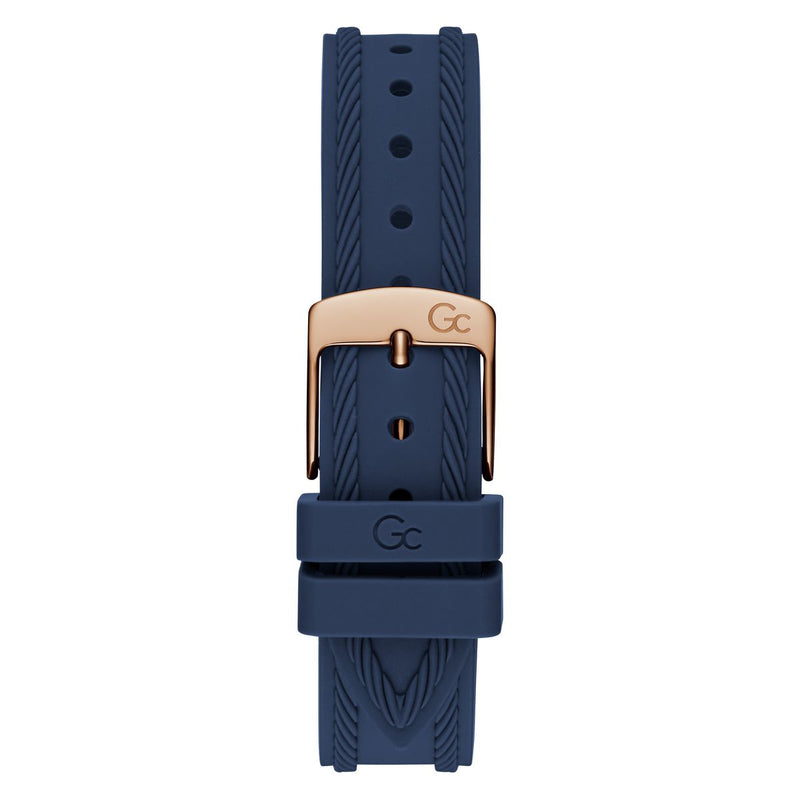 Gc Sport Chic Blue Round Dial Quartz Analog Women Watch - Guess Collection Watch Gc