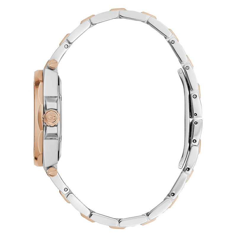 Gc Sport Chic Silver Round Dial Quartz Women Watch - Guess Collection Watch Gc