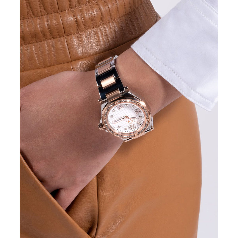 Gc Sport Chic Silver Round Dial Quartz Women Watch - Guess Collection Watch Gc