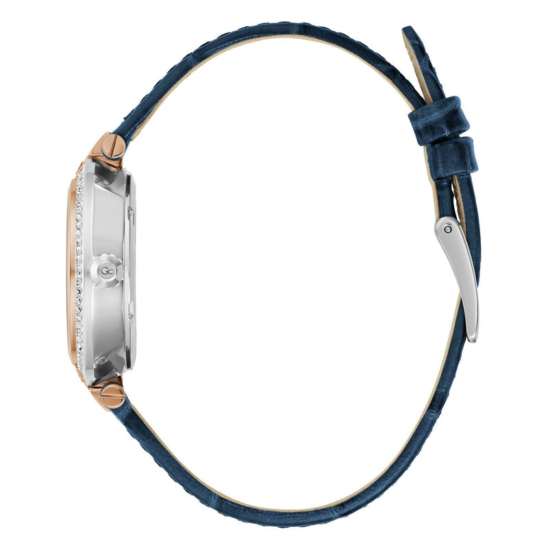 Gc Sport Chic Blue Round Dial Quartz Women Watch - Guess Collection Watch Gc