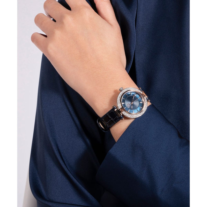 Gc Sport Chic Blue Round Dial Quartz Women Watch - Guess Collection Watch Gc