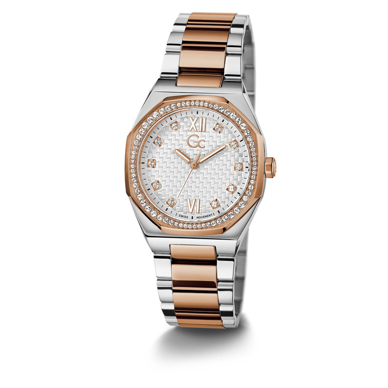 Gc Sport Chic Silver Tonneau Dial Quartz Analog Women Watch - Guess Collection Watch Gc