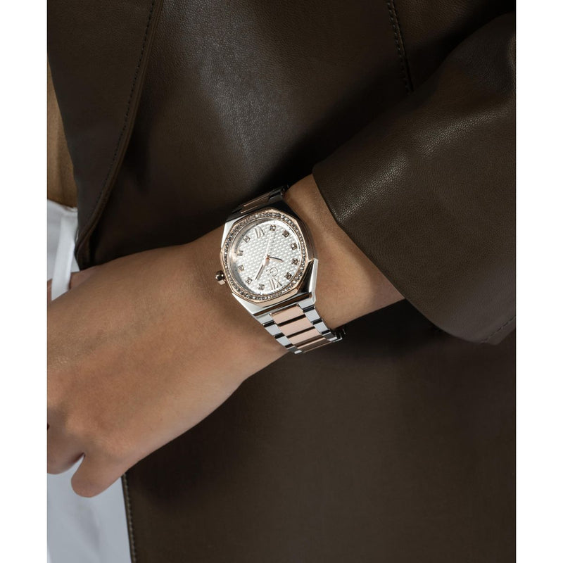 Gc Sport Chic Silver Tonneau Dial Quartz Analog Women Watch - Guess Collection Watch Gc