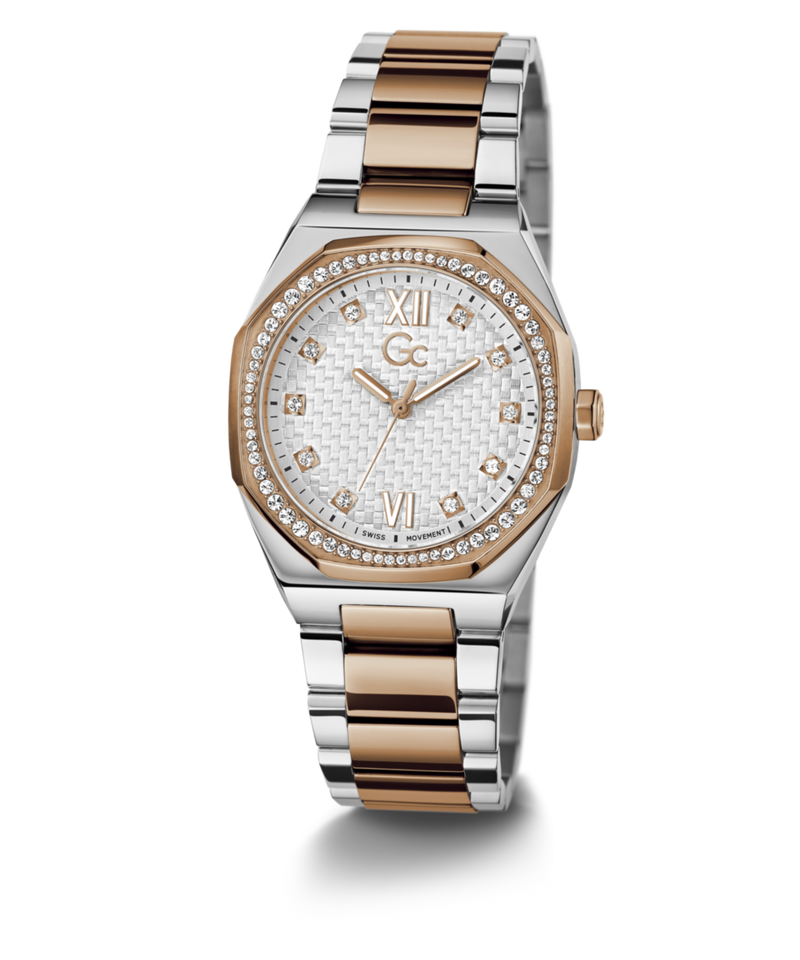 Gc Sport Chic Silver Tonneau Dial Quartz Analog Women Watch - Guess Collection Watch Gc