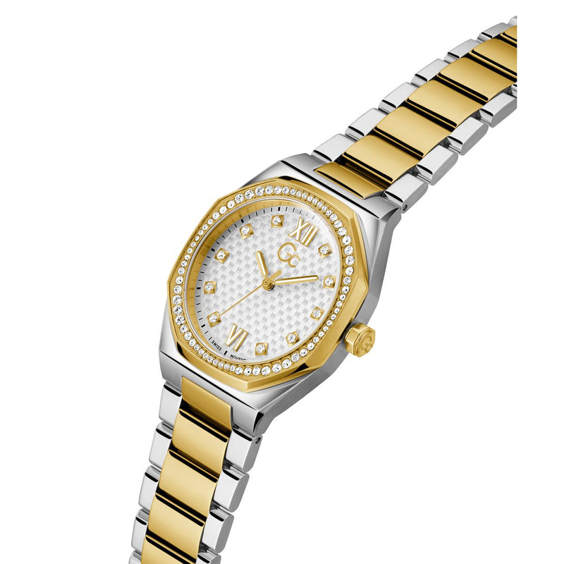 Gc Sport Chic Silver Tonneau Dial Quartz Analog Women Watch - Guess Collection Watch Gc