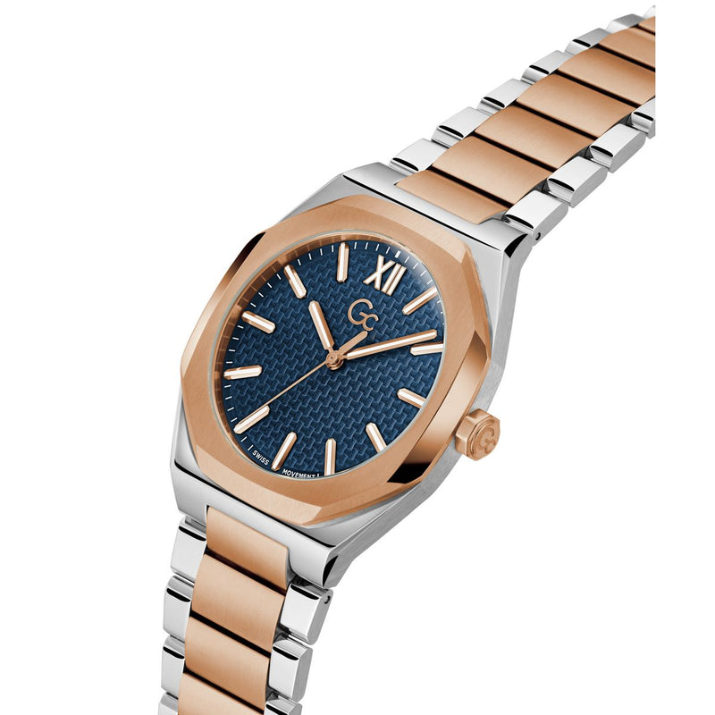 Gc Sport Chic Silver Tonneau Dial Quartz Analog Men Watch - Guess Collection Watch Gc