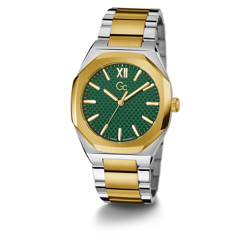 Gc Sport Chic Silver Tonneau Dial Quartz Analog Men Watch - Guess Collection Watch Gc
