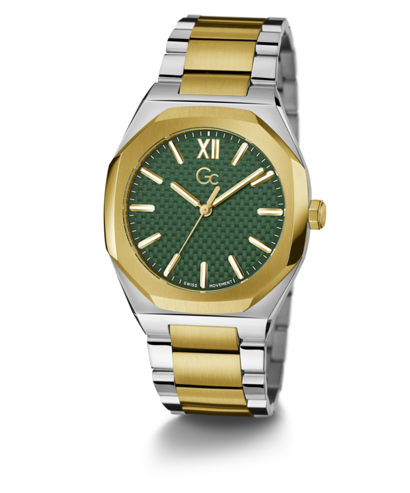 Gc Sport Chic Silver Tonneau Dial Quartz Analog Men Watch - Guess Collection Watch Gc