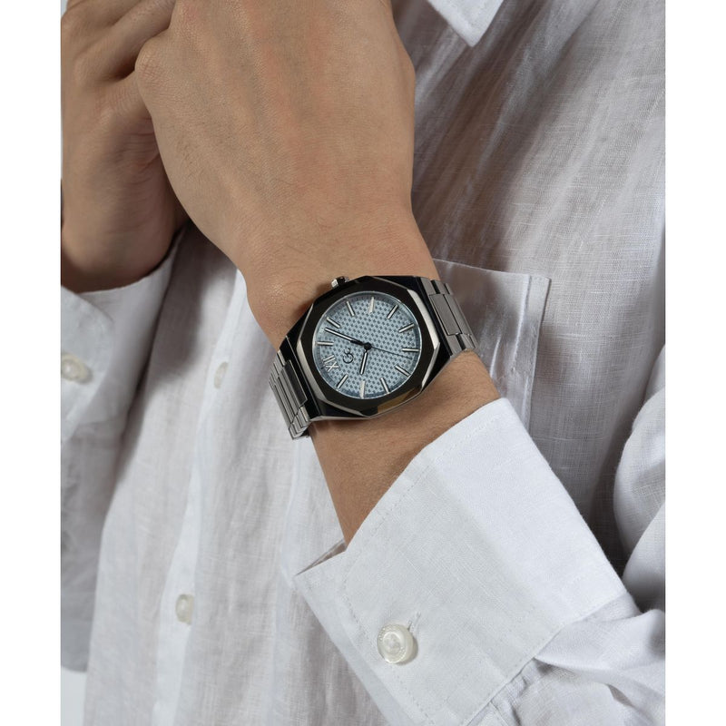 Gc Blue Tonneau Dial Quartz Analog Men Watch - Guess Collection Watch Gc