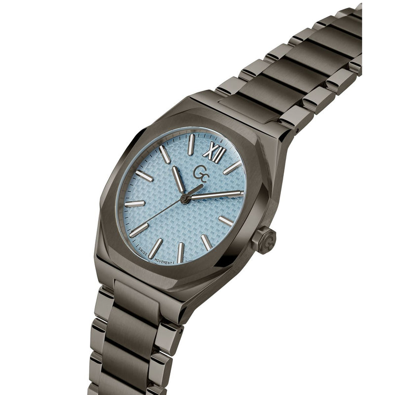 Gc Blue Tonneau Dial Quartz Analog Men Watch - Guess Collection Watch Gc