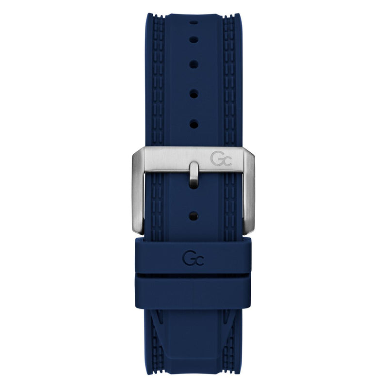 Gc Sport Chic Silver Round Dial Quartz Men Watch - Guess Collection Watch Gc