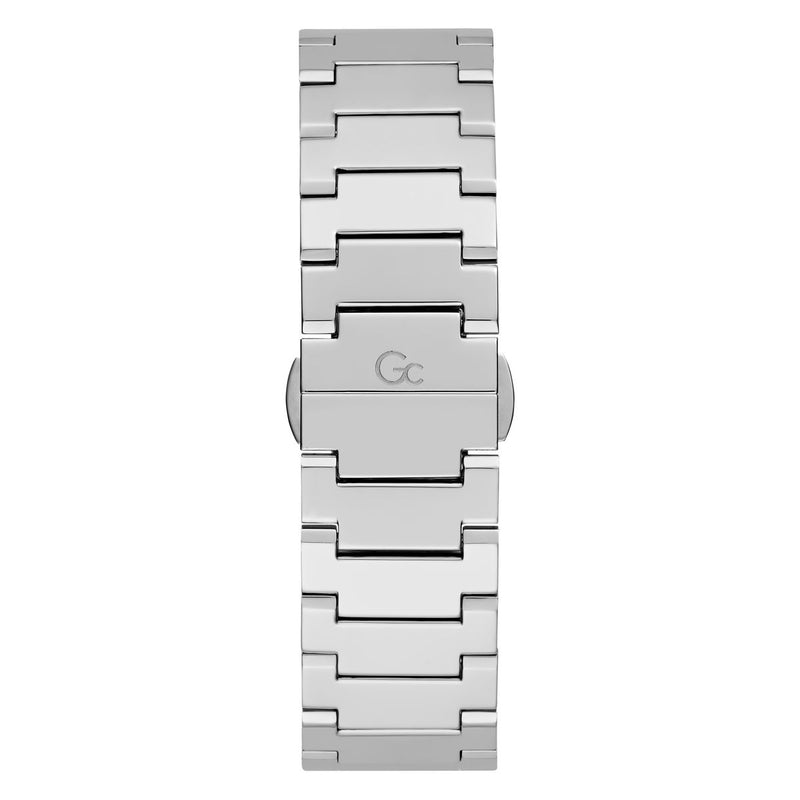 Gc Sport Chic Silver Round Dial Quartz Men Watch - Guess Collection Watch Gc