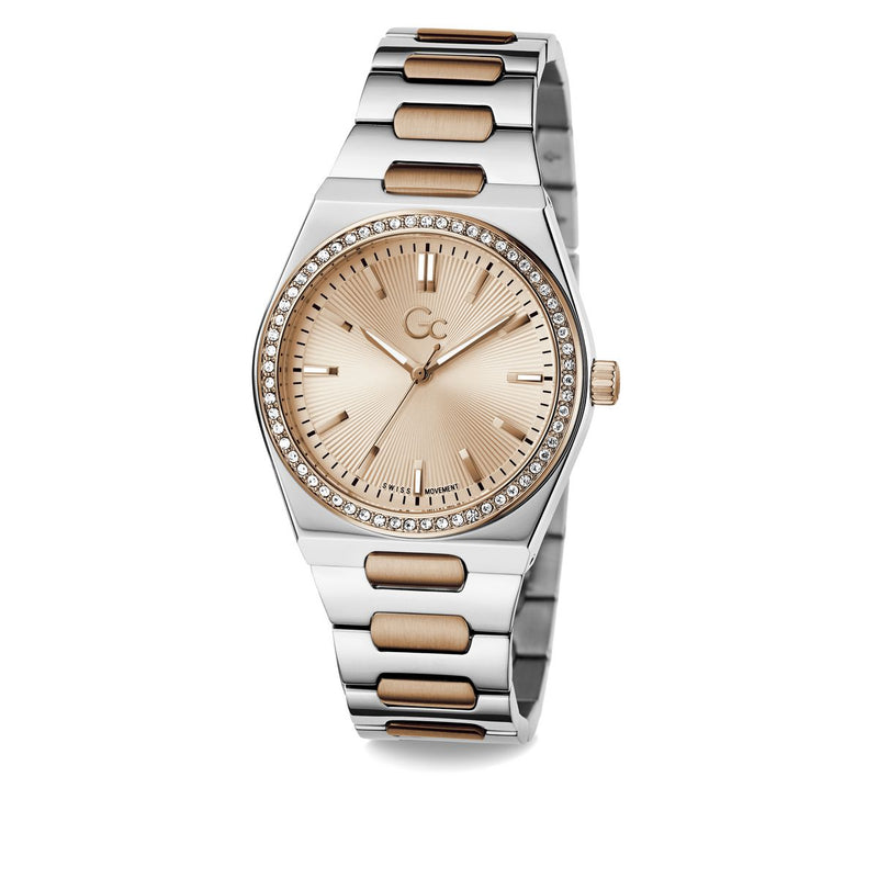 Gc Prodigy Rose gold Round Dial Quartz Analog Women Watch - Guess Collection Watch Gc