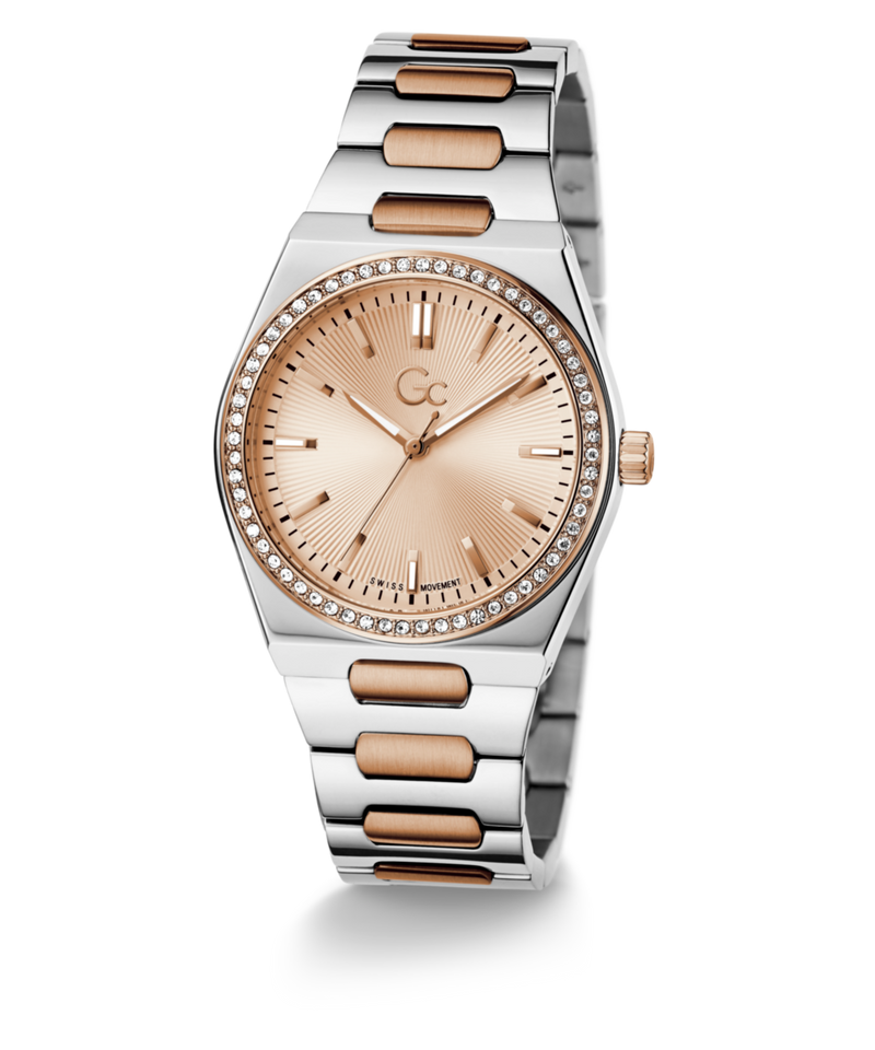 Gc Prodigy Rose gold Round Dial Quartz Analog Women Watch - Guess Collection Watch Gc
