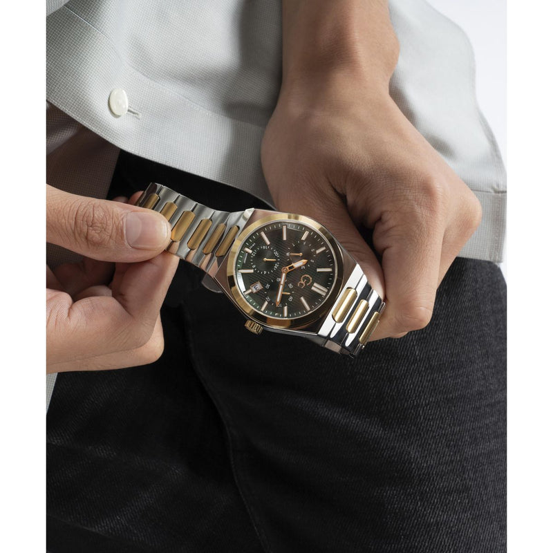 Gc Prodigy Green Round Dial Quartz Analog Men Watch - Guess Collection Watch Gc