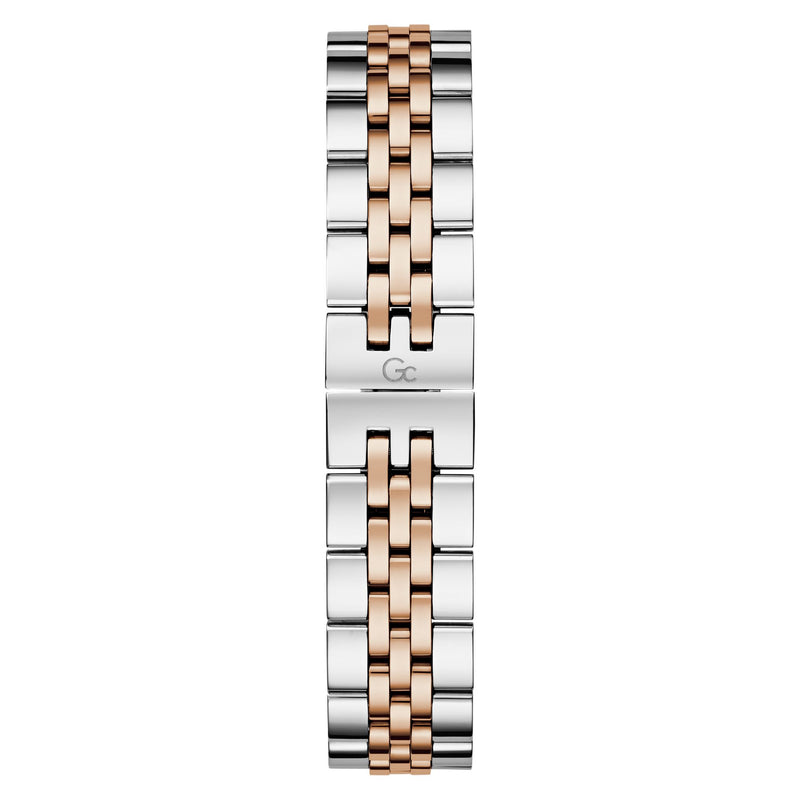 Gc Flair White Rose Gold Dial Quartz Analog Women Watch - Guess Collection Watch Gc