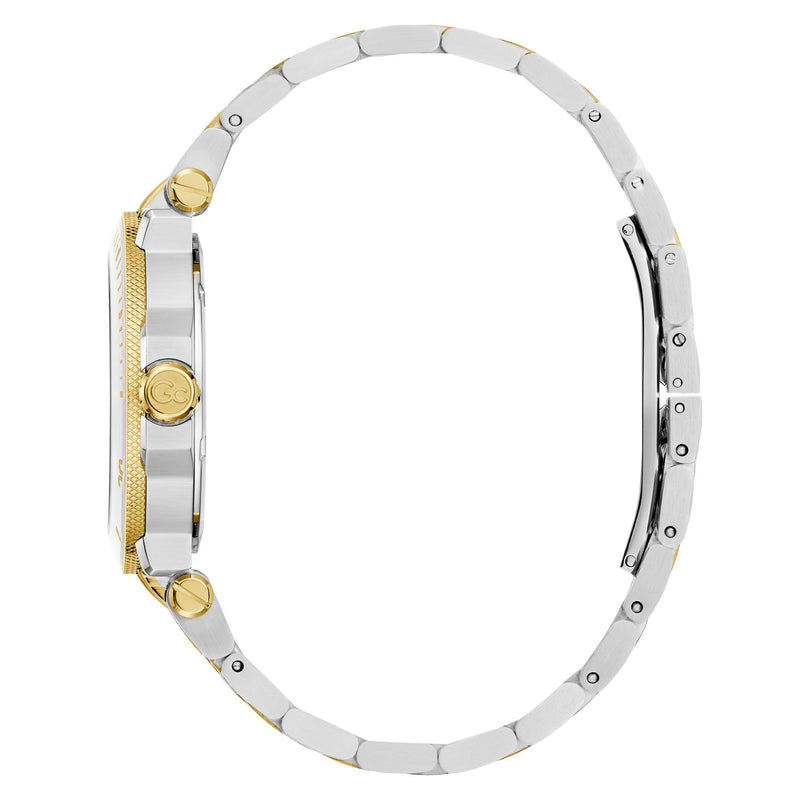 Gc Collection One White Round Dial Quartz Analog Women Watch - Guess Collection Watch Gc