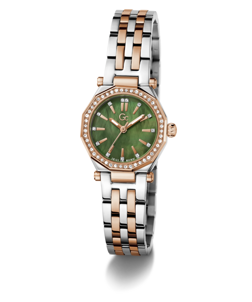 Gc Gleam Mini Green Round Quartz Women Watch