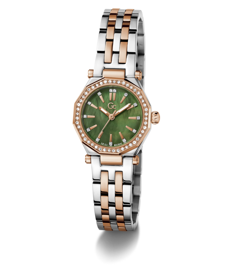 Gc Gleam Mini Green Round Quartz Women Watch Watch Gc