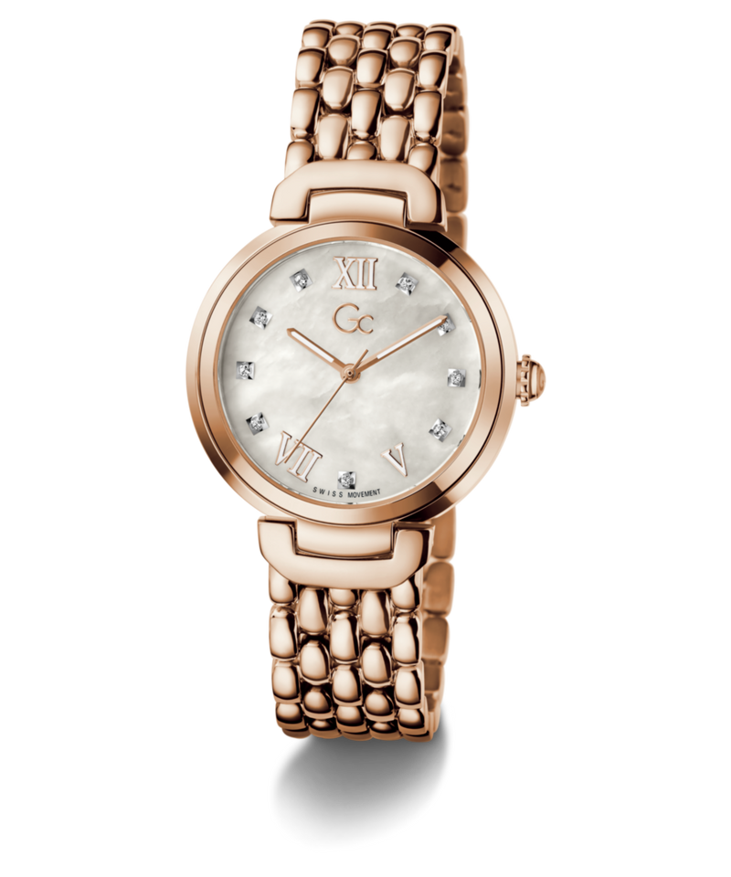 Gc Allure White Round Quartz Women Watch Watch Gc