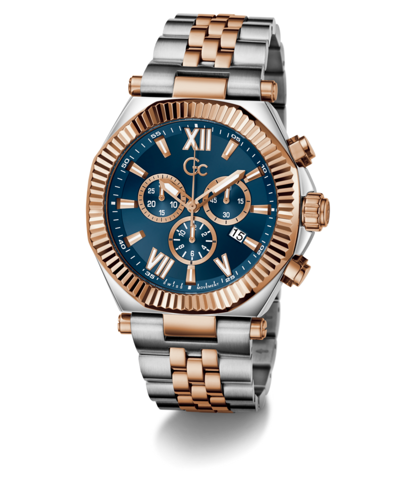 Gc Atlas Blue Round Quartz Men Watch Watch Gc