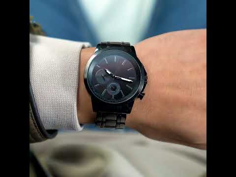 Guess Spec Black Round Dial Multi-function Men Watch Watch Guess