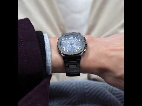 Guess Headline Gunmetal Square Dial Multi-function Men Watch Watch Guess