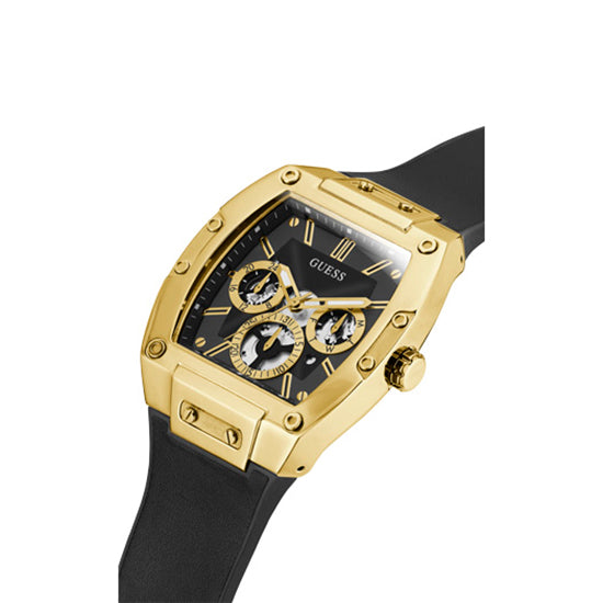 Guess Phoenix Black Tonneau Dial Multi-function Men Watch - GW0202G1 Watch Guess