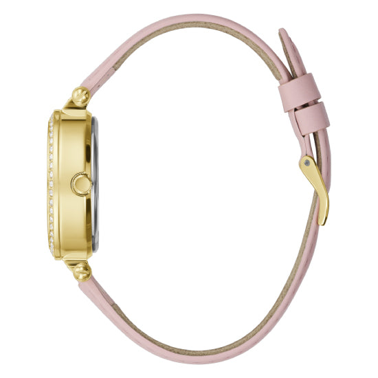 Guess Full Bloom Pink Round Dial Quartz Analog Women Watch Watch Guess