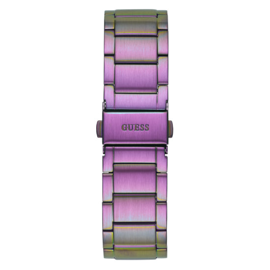 Guess Crown Iridescent Round Dial Multi-function Women Watch Watch Guess