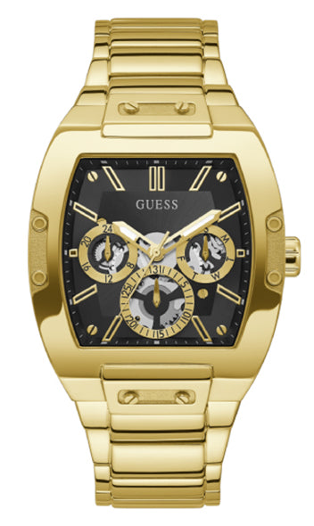 Guess Phoenix Gold Square Dial Multi-function Men Watch Watch Guess