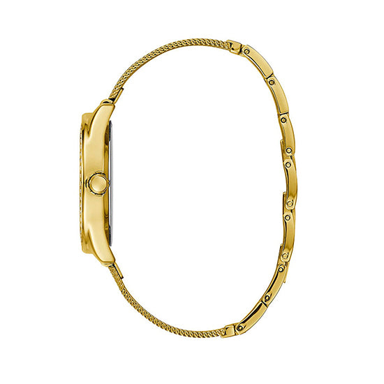 Guess Tri Glitz Gold Round Dial Analog Women Watch Watch Guess
