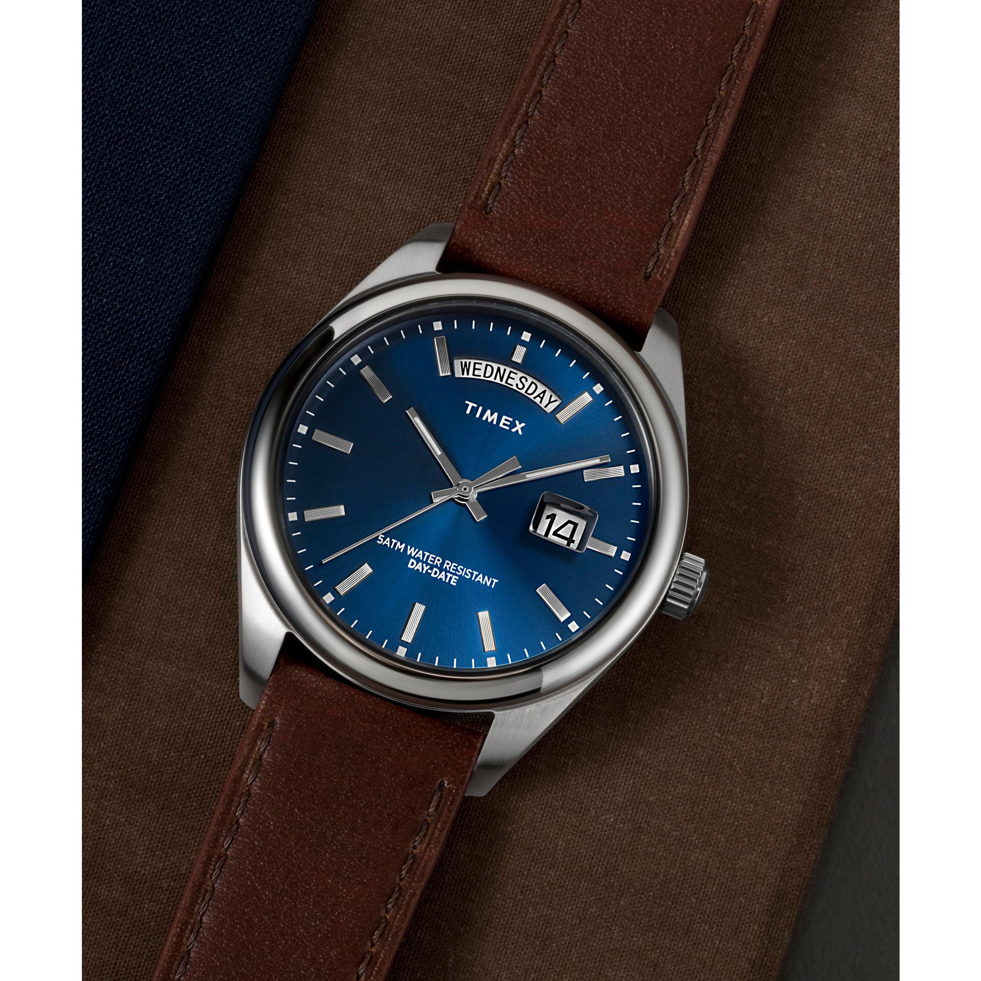 Timex Trend Legacy Blue Round Quartz Men Watch