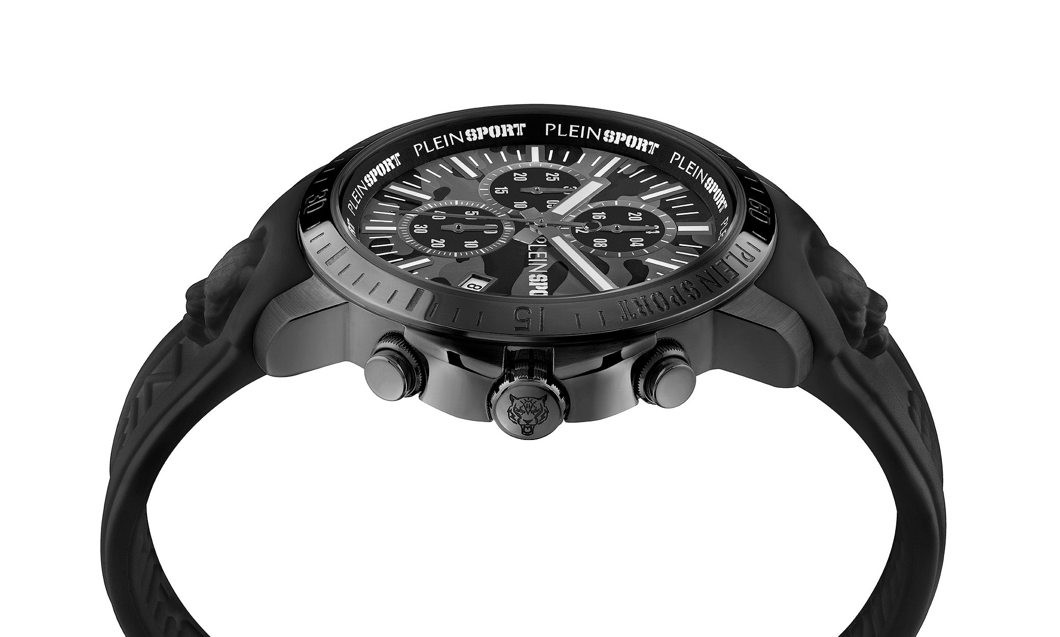 Plein Sport Plein Gain Black Round Quartz Men Watch