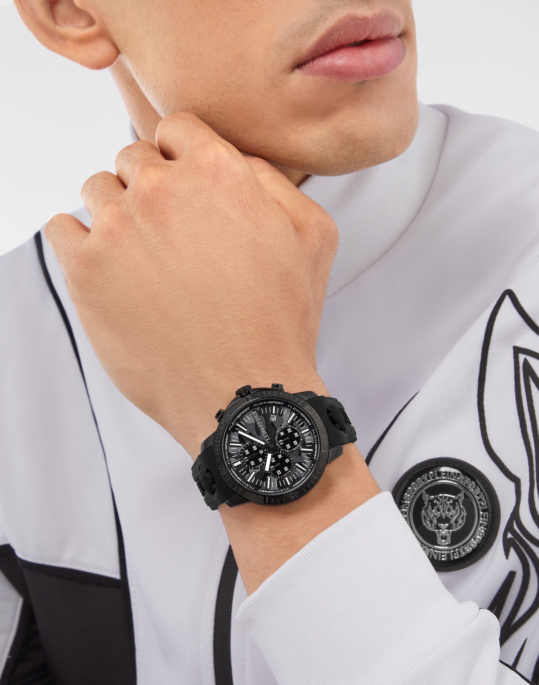 Plein Sport Plein Gain Black Round Quartz Men Watch Watch Plein Sport