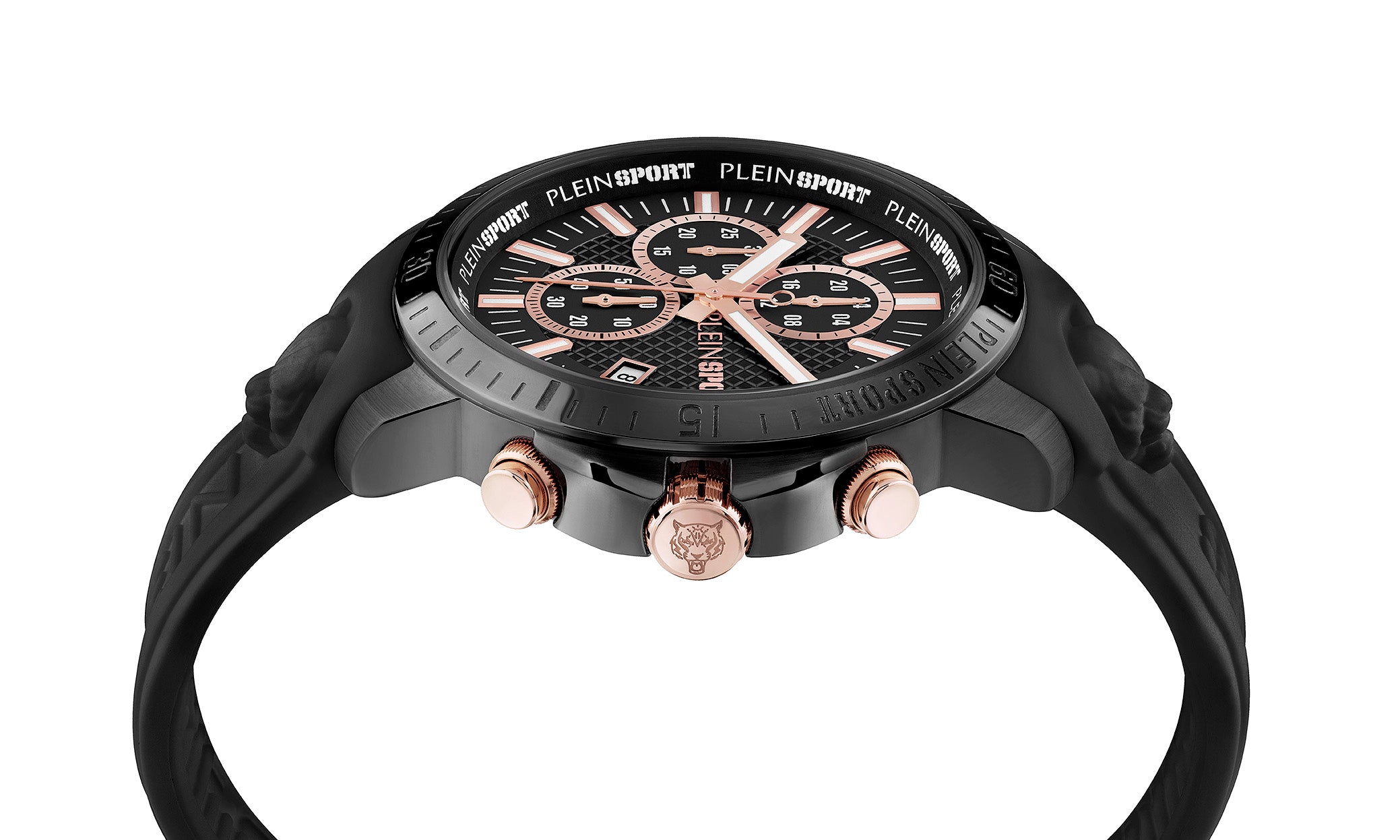 Plein Sport Plein Gain Black Round Quartz Men Watch Watch Plein Sport