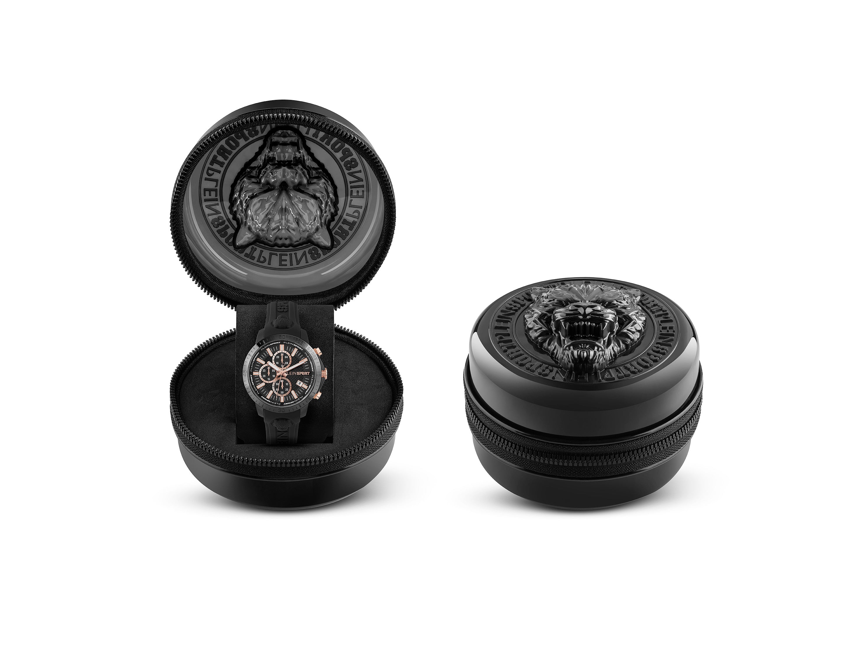 Plein Sport Plein Gain Black Round Quartz Men Watch