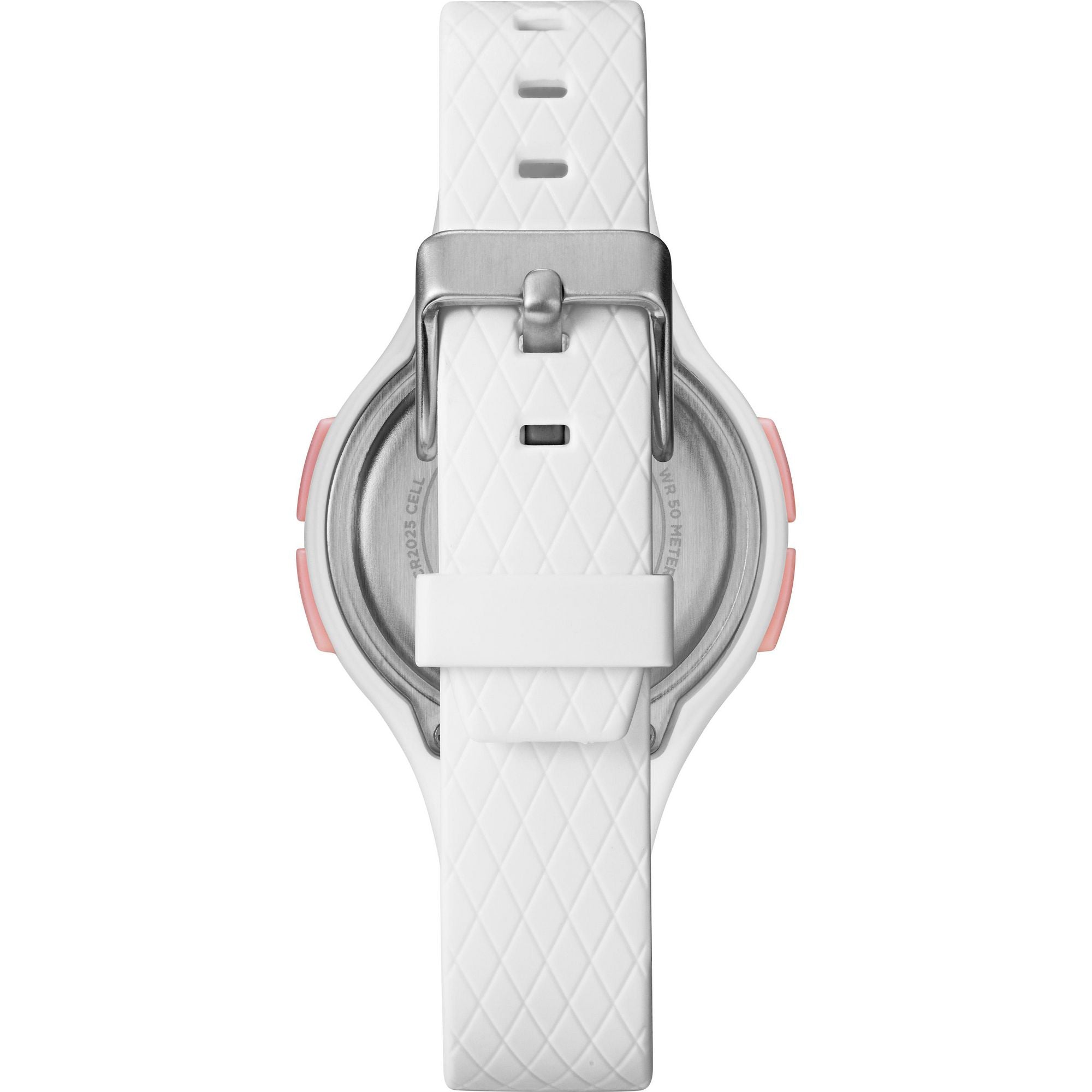 Timex Silver Round Dial Quartz Digital Women Watch