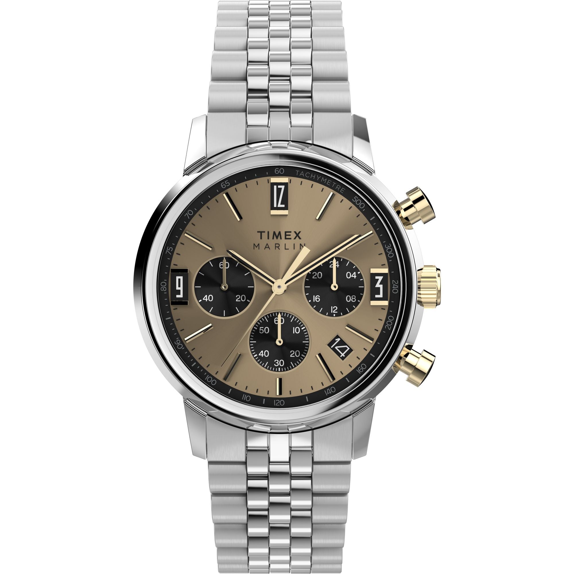 TIMEX Marlin Champagne Round Dial Analog Men's Watch - TWEG26713 Watch Timex
