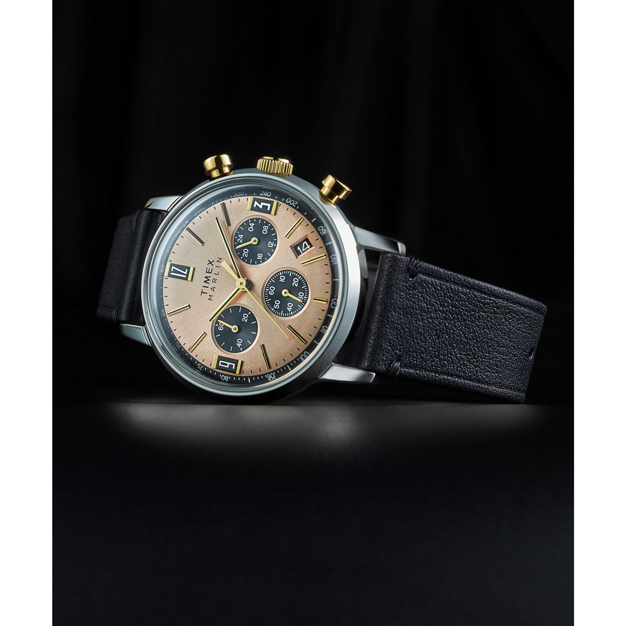 Timex Marlin Champagne Round Quartz Men Watch