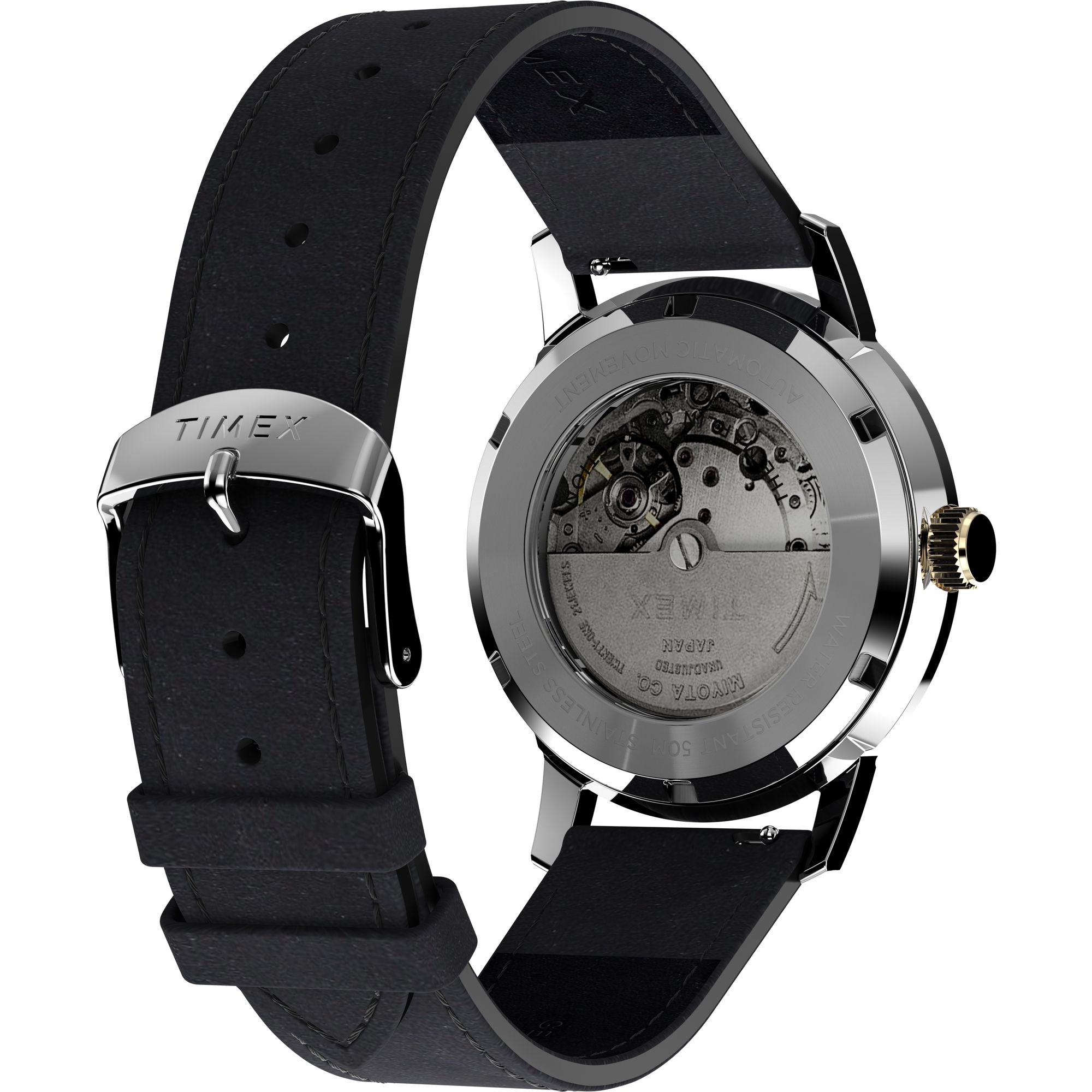 TIMEX Marlin Black Round Dial Mechanical Automatic Men's Watch - TWEG26711 Watch Timex