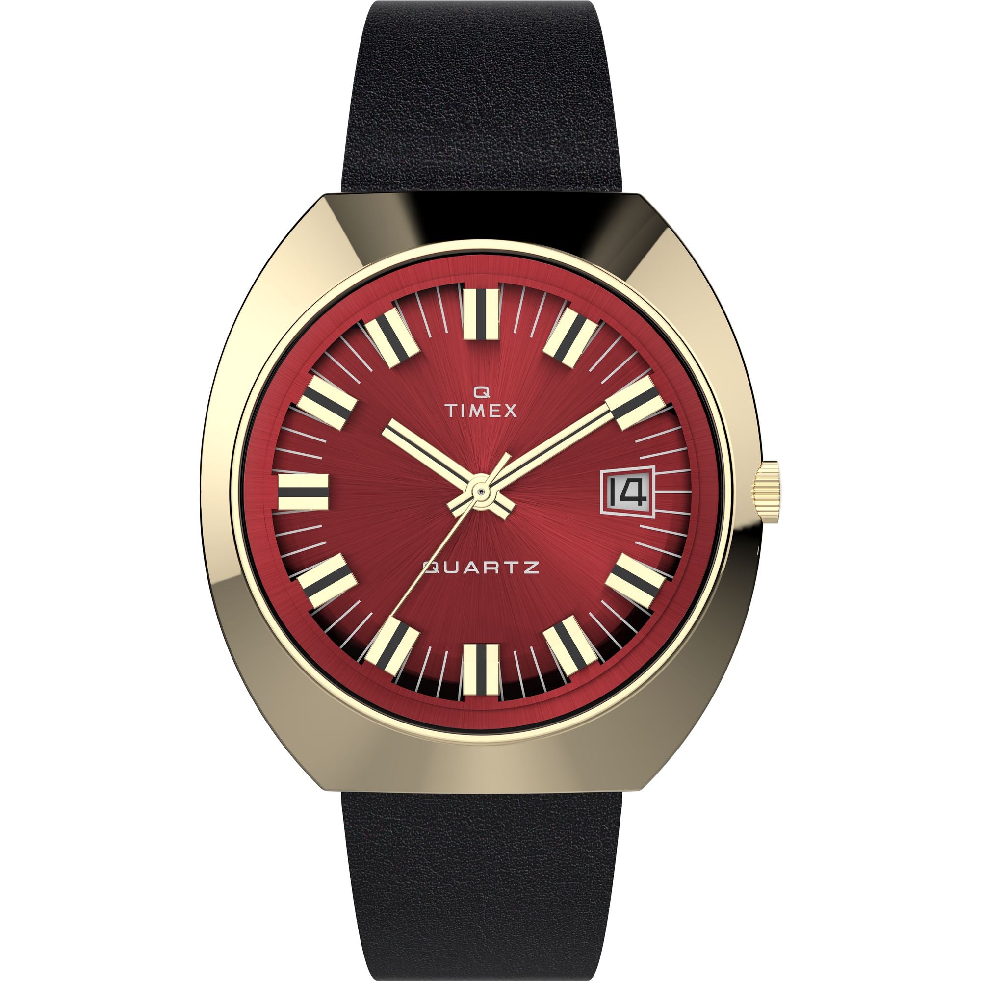 Timex Reissue Tonneau 21mm Burgundy Dial Analog Men Watch - TW2V25400IK