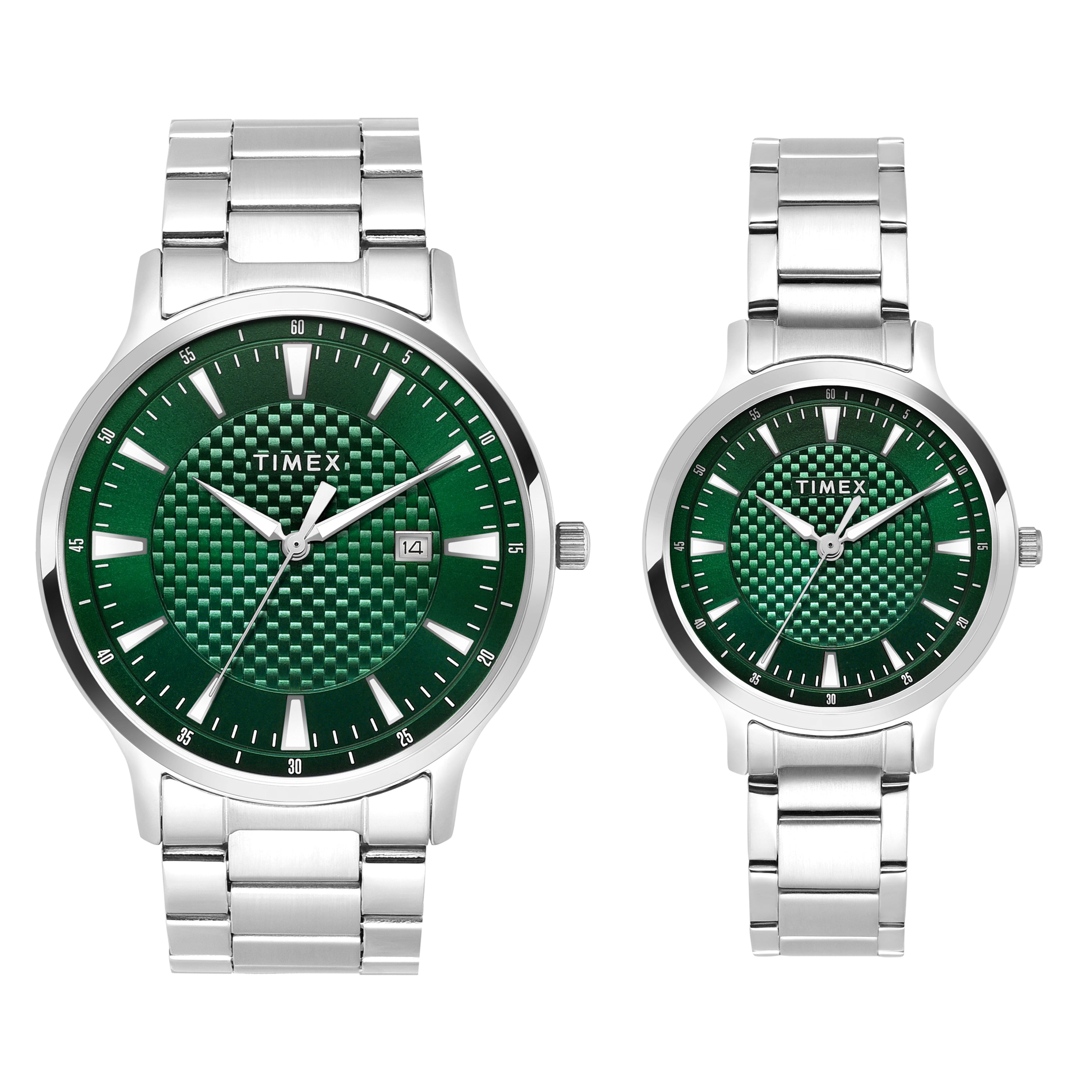 Timex Trendline Round 21mm Green Dial Analog Unisex Watch - TW00PR321 Watch Timex